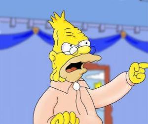 Puzzle Παππούς Simpson Αβραάμ πατέρας να Homer Simpson